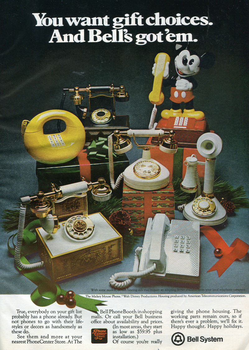 Illustration for article titled 12 Days of Christmas Presents Past: A Landline Phone Shaped Like Mickey Mouse